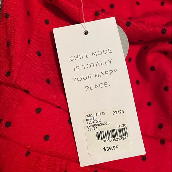 Lane Bryant Red and Black Lace Chemise Size 22/24 - Picture 4 of 7